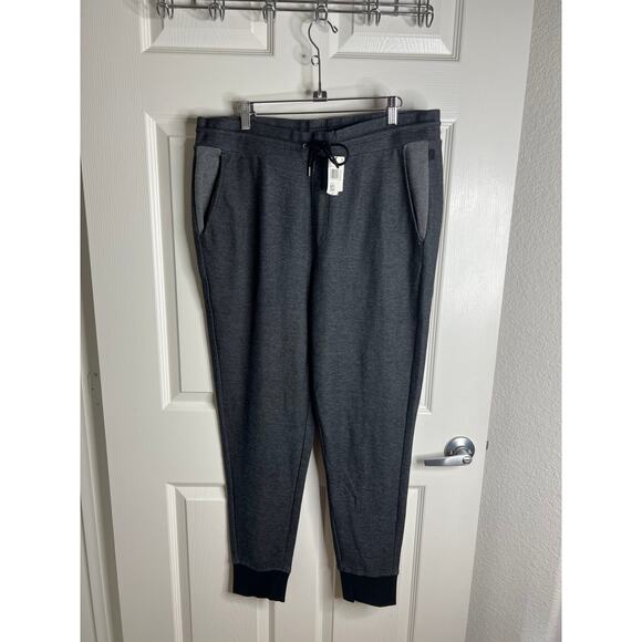 Michael Kors Men's Textured Drawstring Jogger Pants Black NEW ~ Size L - Picture 1 of 5